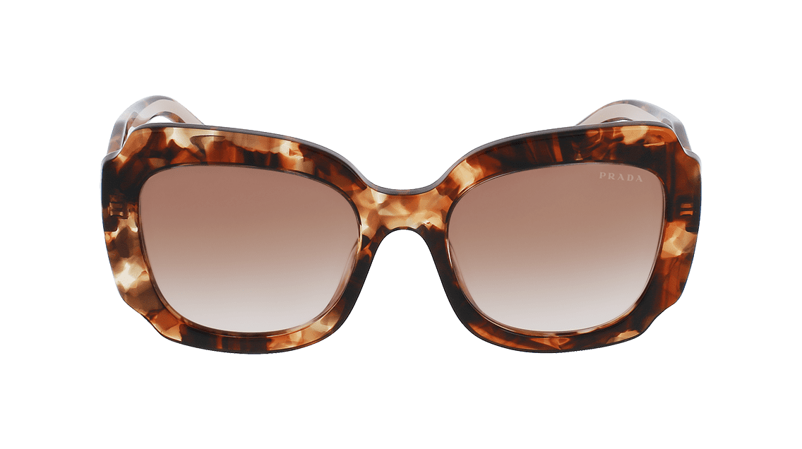 Prada - Minimal Baroque Tortoise Rectangular Frame Sunglasses Brown |  www.luxurybags.eu