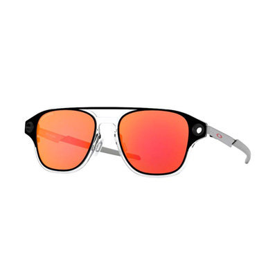 Oakley Coldfuse Titanium OO6042-0252 Polished Chrome Frame outlet w/ Prizm Peach Lens